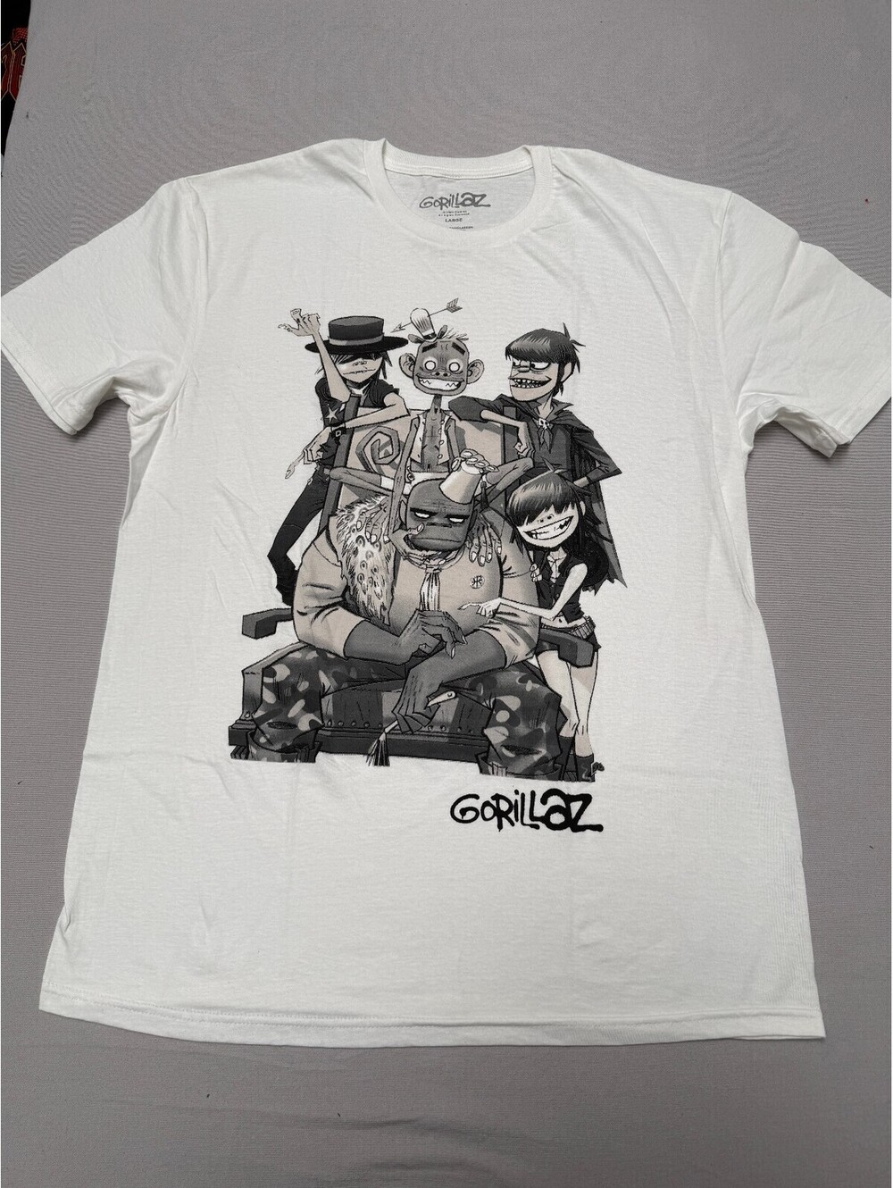 Gorillaz Band T-shirt George Spray Paint Art Illustration -L